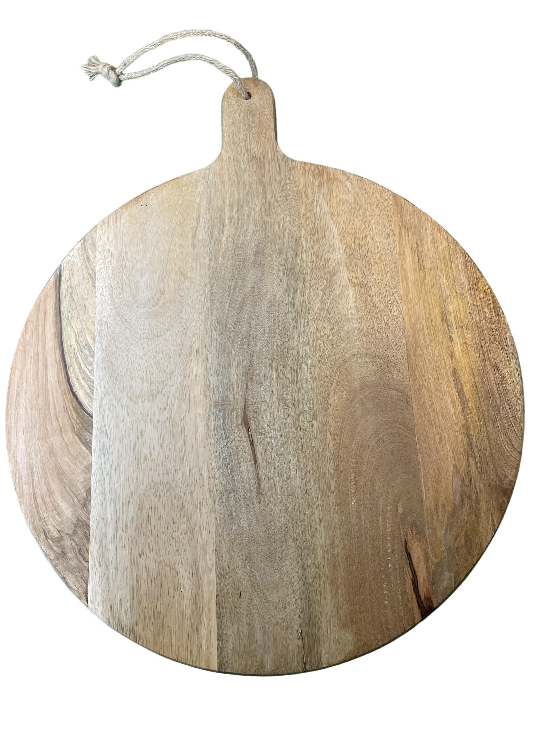 Rundes Brett aus Mangoholz, 60 cm
