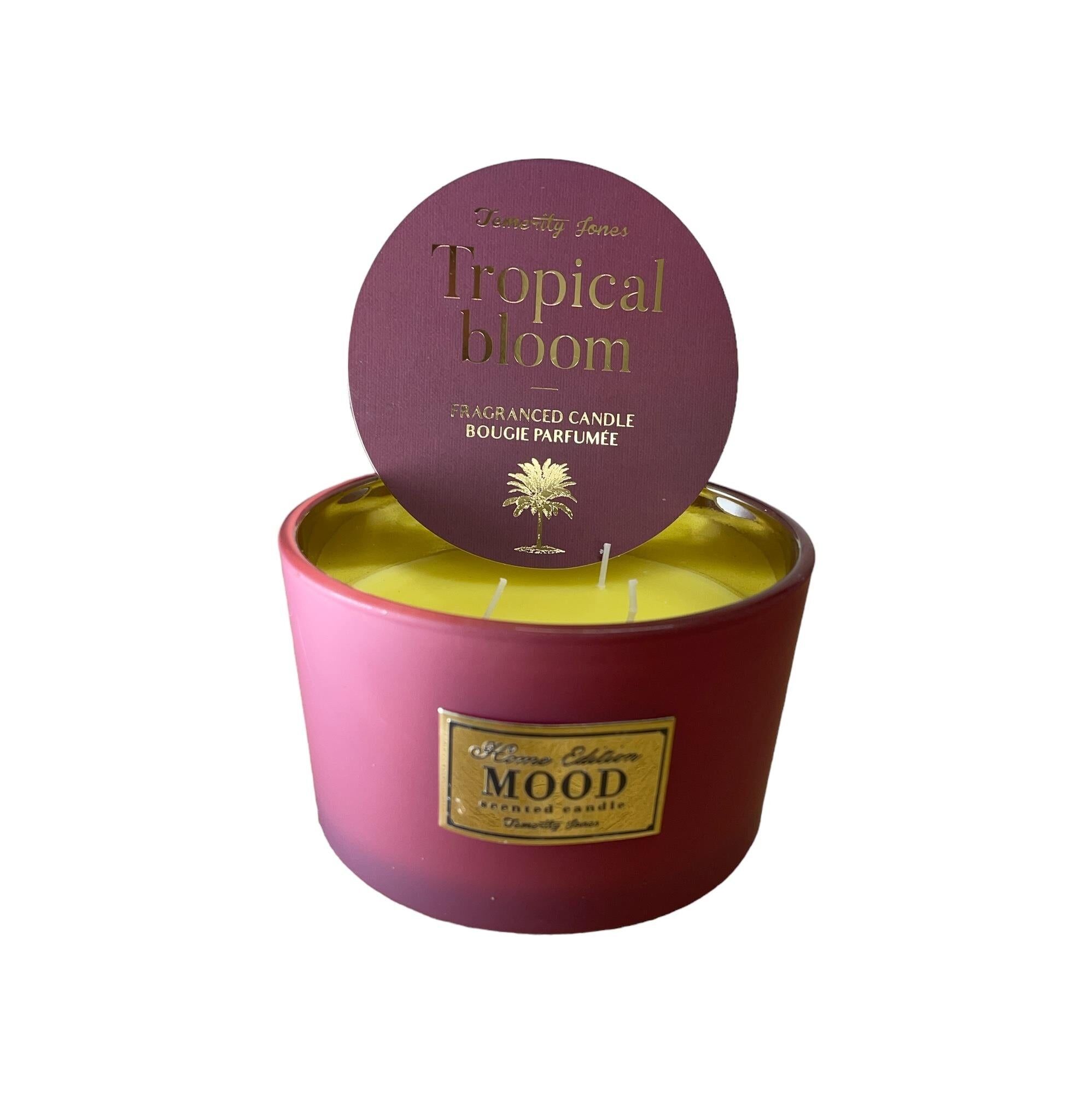 Candela profumata a 3 stoppini, confezione da 2