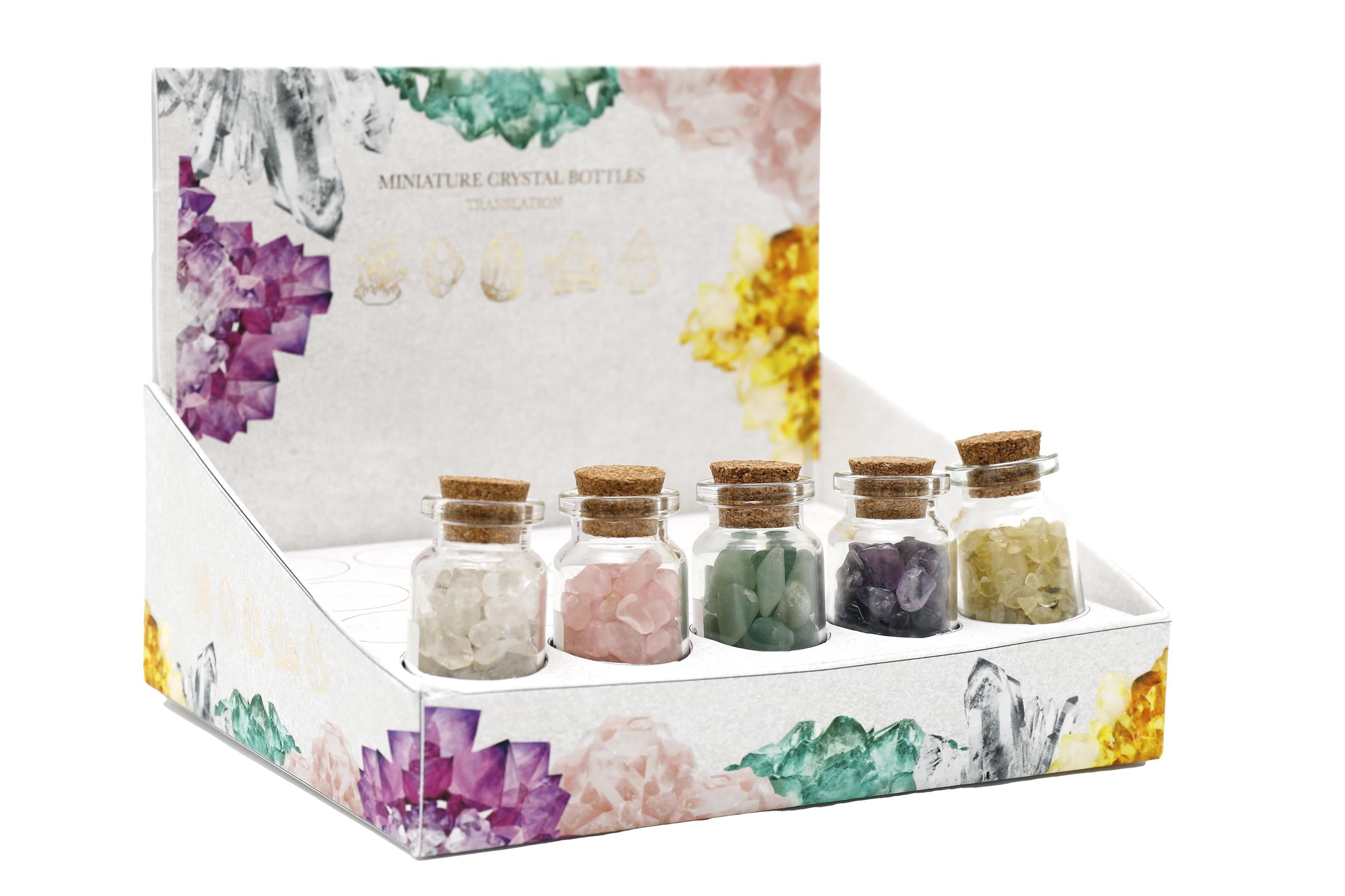 Set mit 20 parfümierten Miniatur-Kristallflaschen (30 g)