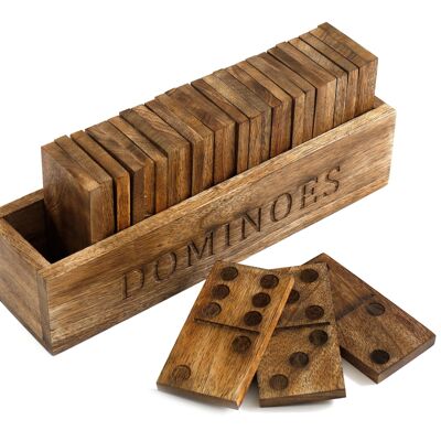 Large Wooden Dominoes Set 28cm