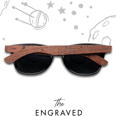 Eyewood | Gravierte Holzsonnenbrille - Starlight