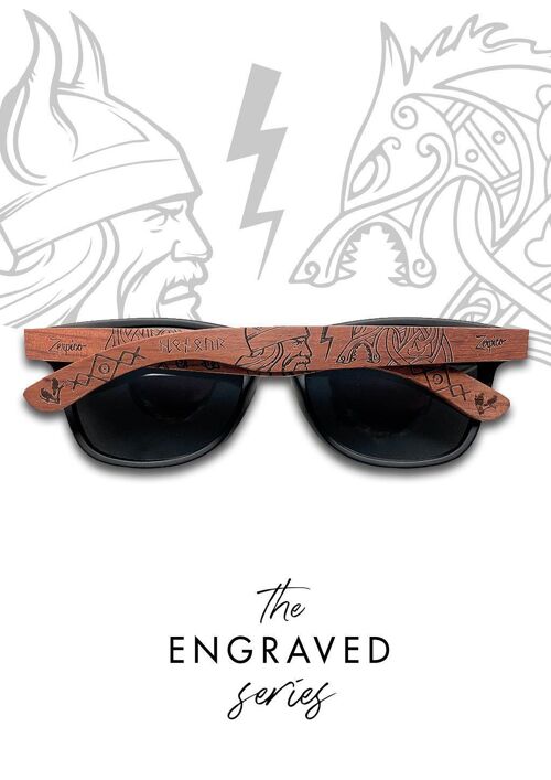 Eyewood | Engraved wooden sunglasses - Vikings