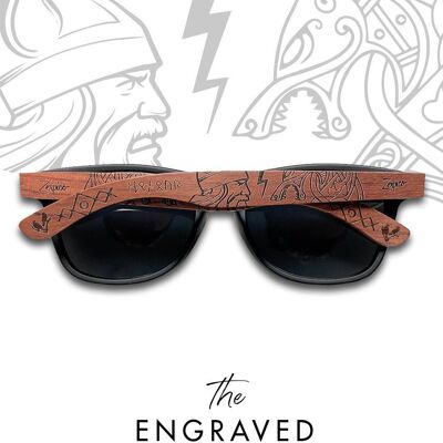 Eyewood | Gafas de sol de madera grabadas - Vikings