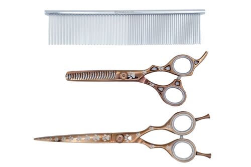 Pro Pet Shears - Set Copper #02