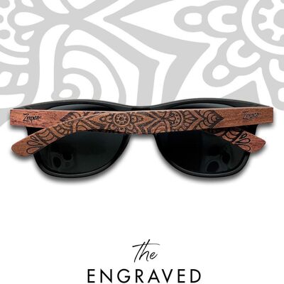 Eyewood | Gravierte Holzsonnenbrille - Mandala