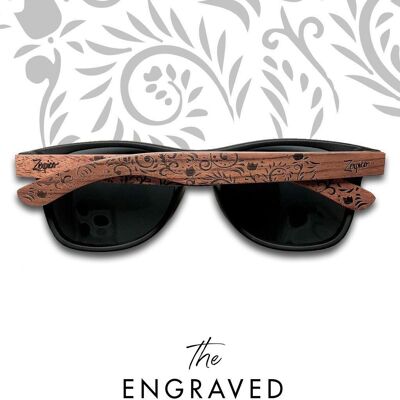 Eyewood | Gravierte Holzsonnenbrille - Oasis