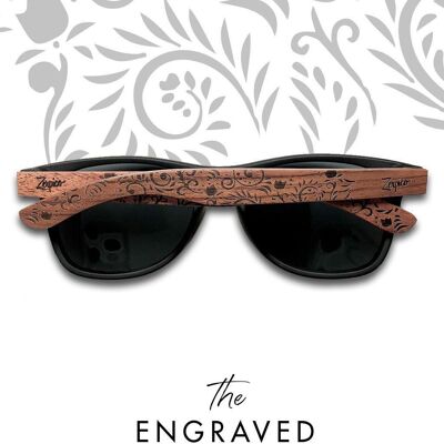 Eyewood | Gafas de sol de madera grabadas - Oasis