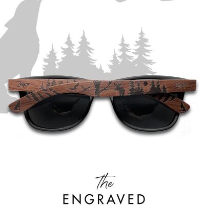 Eyewood | Gravierte Holzsonnenbrille - The North
