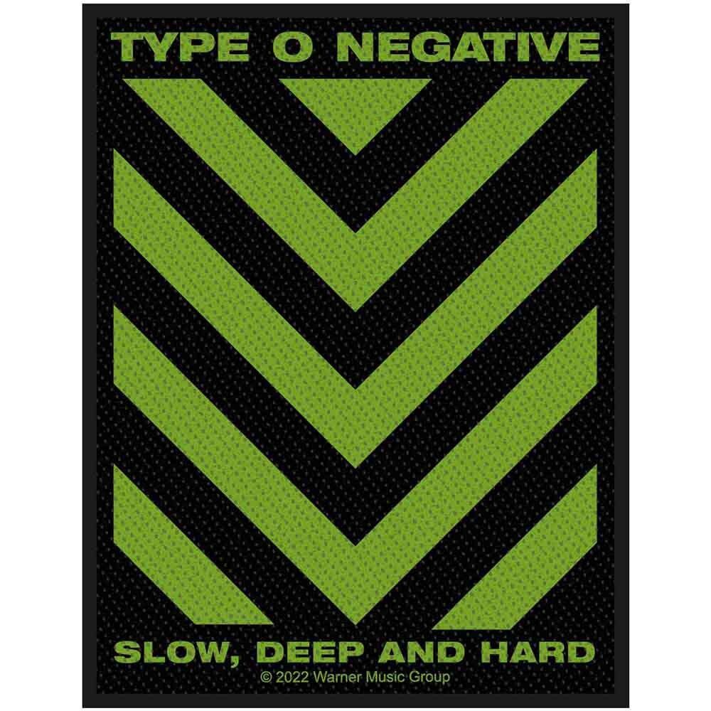 Type O Negative Patches - Gewebtes Aufnäher - Langsam, tief und hart