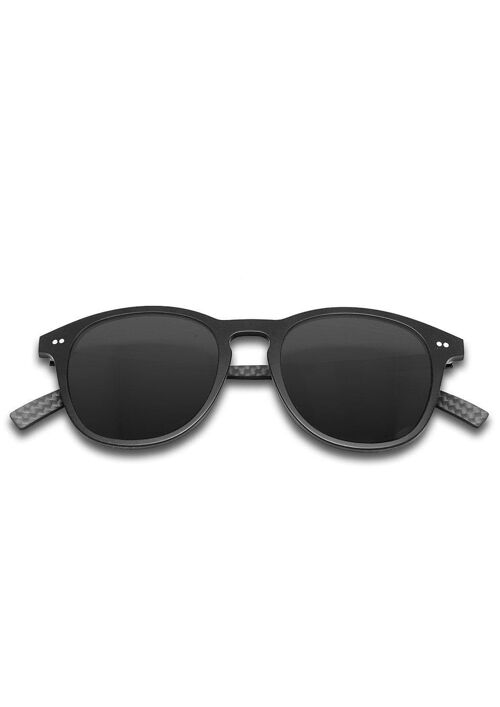 Hybrid - Halo - Carbon Fiber & Acetate Sunglasses - Black - Black