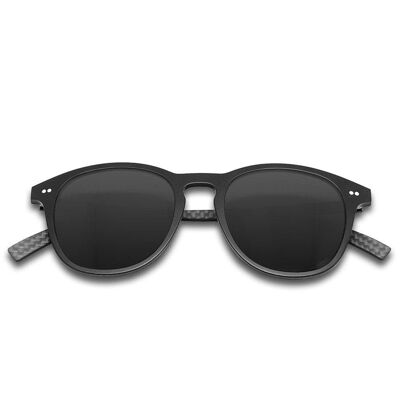 Hybrid - Halo - Carbon Fiber & Acetate Sunglasses - Black - Black