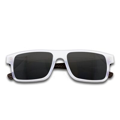Hybrid - Cubic - Carbon Fiber & Acetate Sunglasses - Transparant - Black