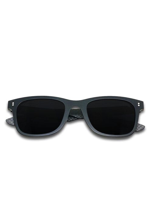 Hybrid - Atom - Carbon Fiber & Acetate Sunglasses - Black - Black