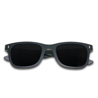 Hybrid - Atom - Carbon Fiber & Acetate Sunglasses - Black - Black