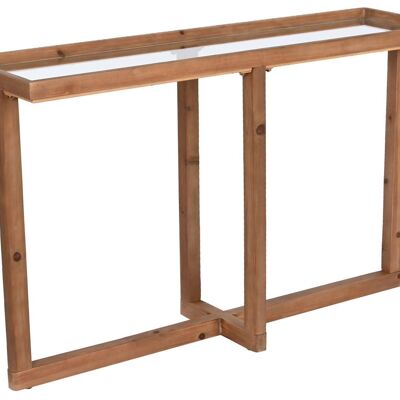 Consola Abeto Cristal 120X33X75 10,00 Natural MB209314 NO11
