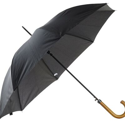 PONGEE WOODEN UMBRELLA 104X104X87 8 BLACK RODS PW192209 NO11