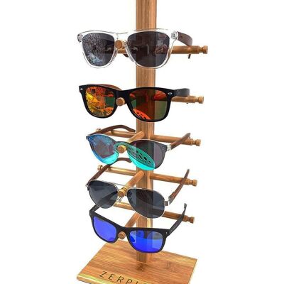 Zerpico - Expositor pequeño de madera para gafas de sol