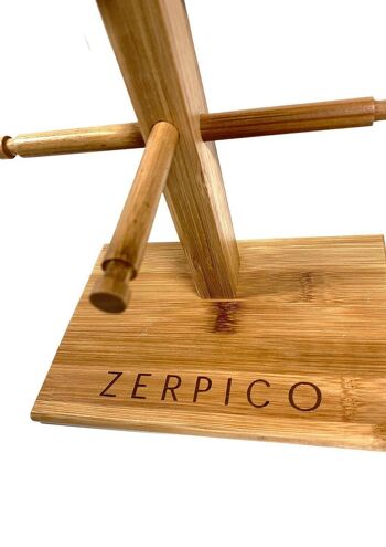 Zerpico - Petit présentoir à lunettes de soleil en bois 3