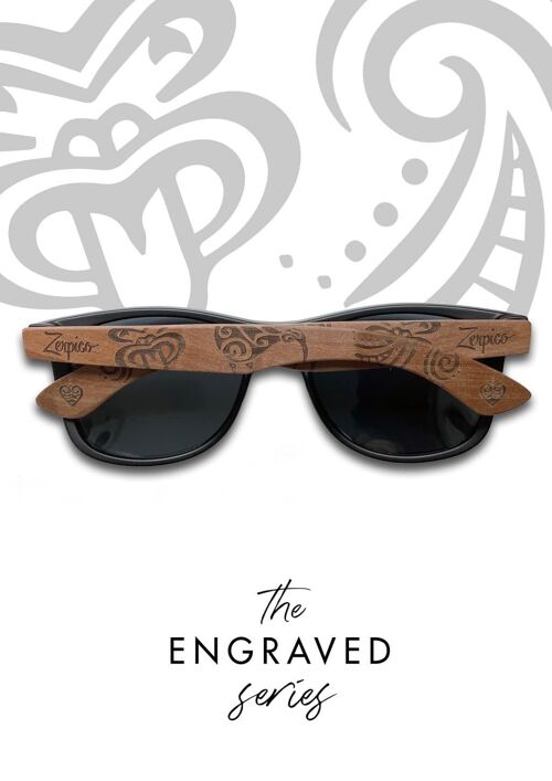 Eyewood | Engraved wooden sunglasses - Tribal