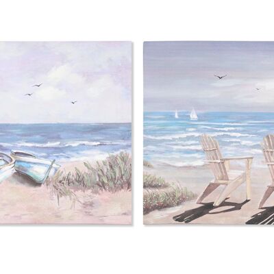 QUADRO SU TELA MDF 60X3X60 SPIAGGIA 2 SURT. CU210960