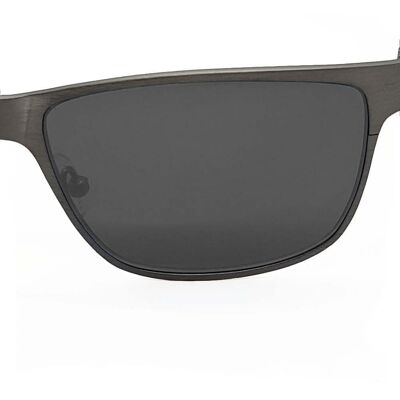 Titanium Wayfarer Sunglasses - TITAN - Gun Metal - Black