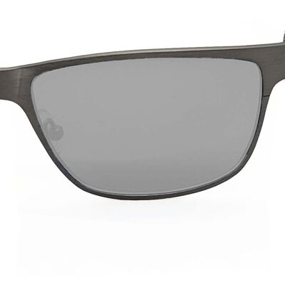 Titanium Wayfarer Sunglasses - TITAN - Gun Metal - Black Mirror