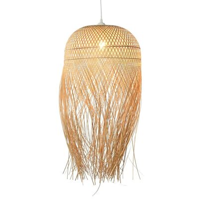 Lampada da soffitto in ratan 40X40X70 fatta a mano naturale LA213703 NO11