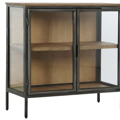 Metal Wood Sideboard 90X40X90 Natural MB208535 NO11