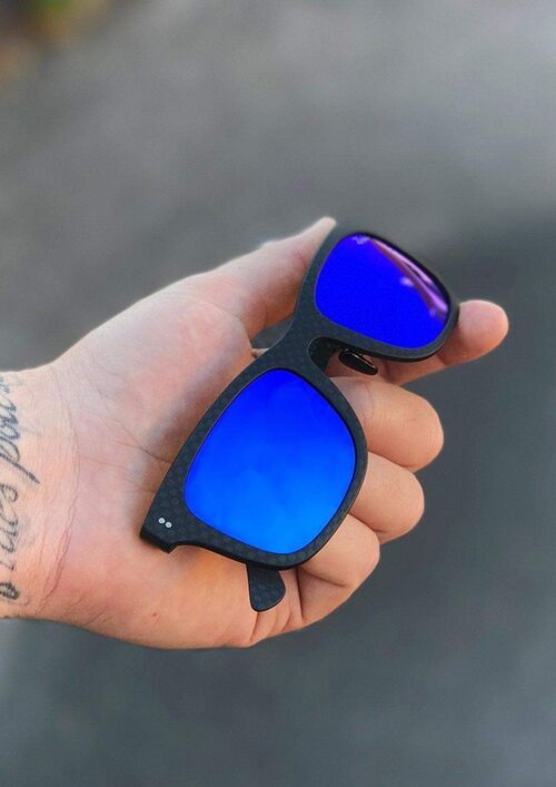 Carbon Fiber Sunglasses Gift Box - Fibrous V4 - Blue