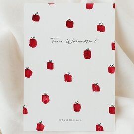 NO. Cartolina 220 "REGALI ROSSI DI BUON NATALE"