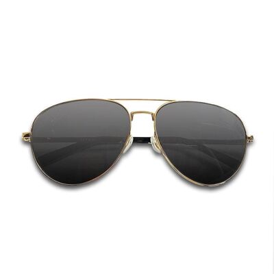 Titanium Aviator Sunglasses - TITAN - Gold