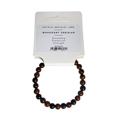 Bracciale in cristallo, 6 mm