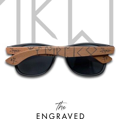 Eyewood | Engraved wooden sunglasses - Viking Runes