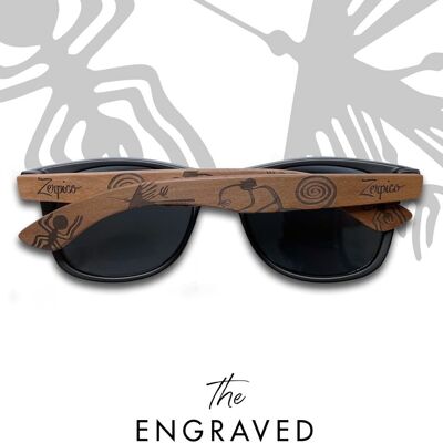 Eyewood | Gravierte Holzsonnenbrille - Native