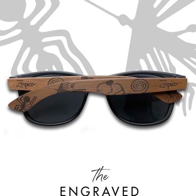 Eyewood | Gravierte Holzsonnenbrille - Native