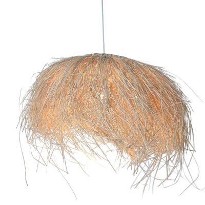 Lampara Techo Ratan 65X65X40 Hecha A Mano Natural LA213697 NO11