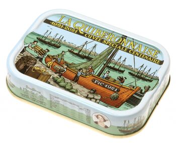 Sardines à l'huile d'olive boîte 100em anniversaire illustrée par Denis Lelièvre dit Pic 2