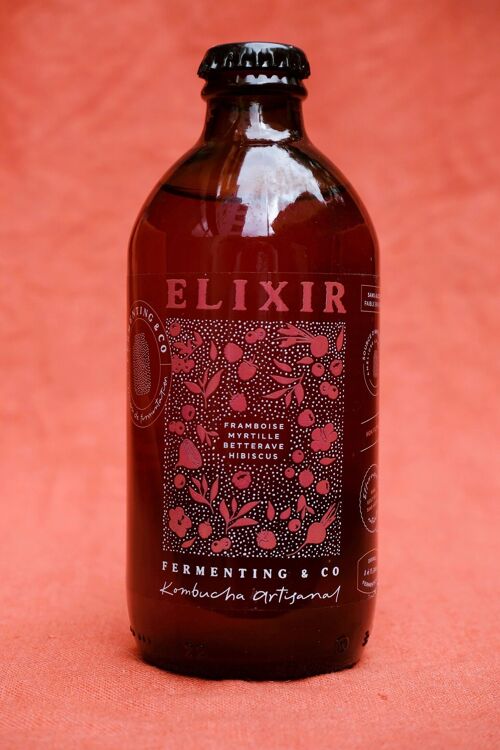 Kombucha - ELIXIR – FRAMBOISE MYRTILLE BETTERAVE