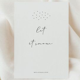 Non. 146 carte postale "LET IT SNOW"