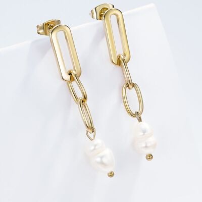 Pendientes de acero inoxidable 124RX21