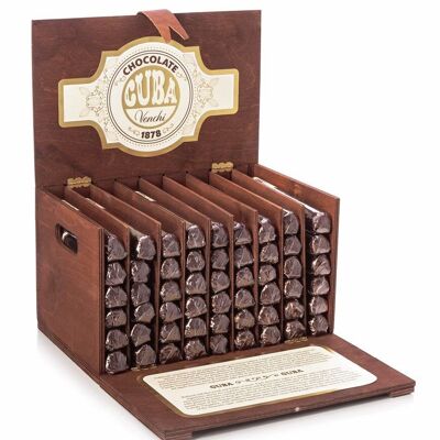 Caja de madera con 54 puros de chocolate surtidos en 4 sabores diferentes Venchi 5,4kg