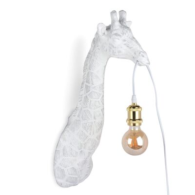 ADM - Lámpara 'Cabeza de Jirafa' - Color blanco - 60 x 19 x 32 cm