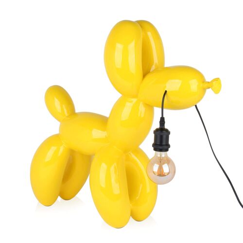 ADM - Lampada 'Cane palloncino' -  Colore Giallo - 62 x 64 x 23 cm