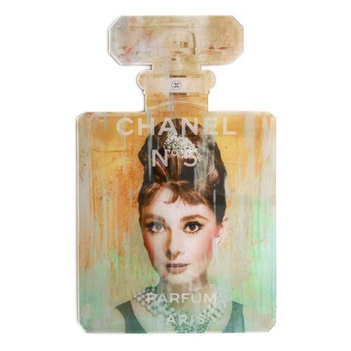 ADM - Stampa su plexiglass 'Omaggio a Audrey Hepburn' -  Colore Multicolore - 80 x 50 x 0,4 cm