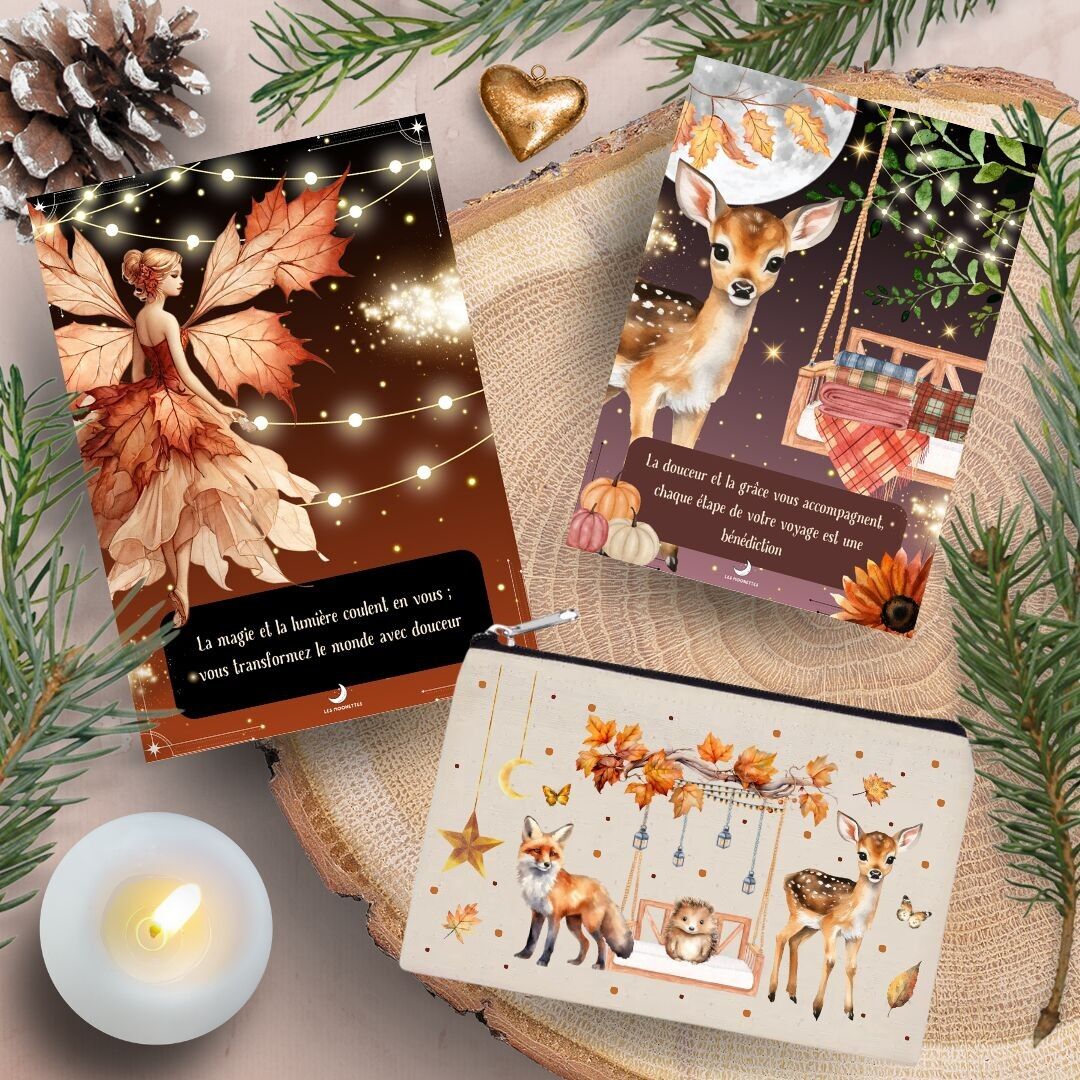 Tarjetas de animo Los maravillosos animales y espíritus del bosque.