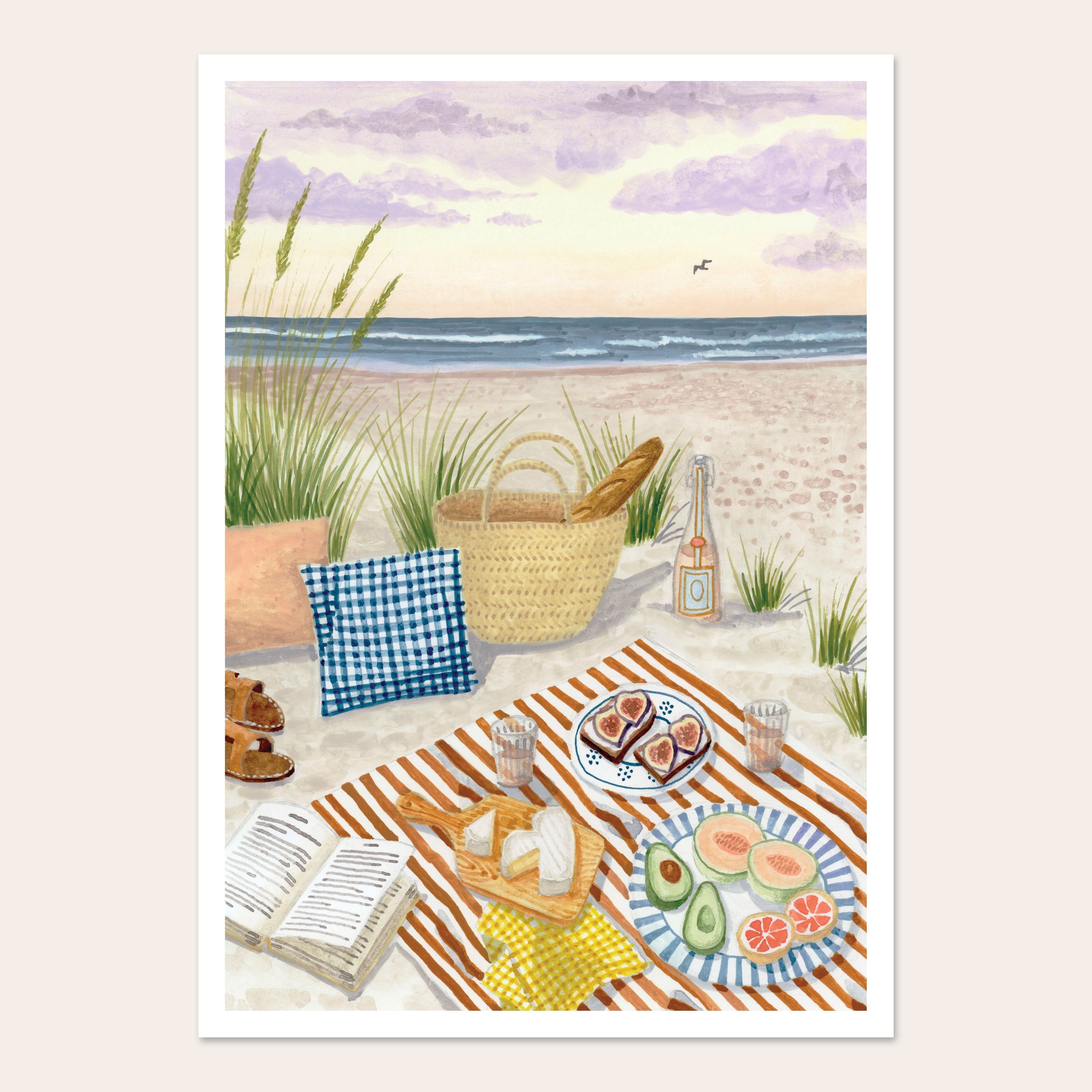Beach Picnic Poster