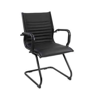 Chaise de direction pour visiteurs Bari, cadre noir