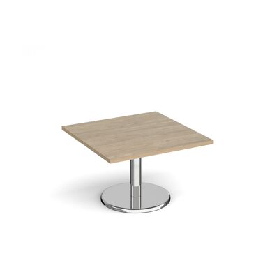 Tavolino quadrato Pisa con base rotonda