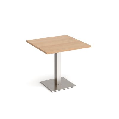 Tavolo da pranzo quadrato Brescia con base quadrata piatta