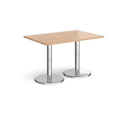 Pisa rectangular dining table with round bases